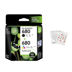 680 Ink Cartridges Combo Pack (1 Black Cartridge + 1 tri-Color Cartridge)